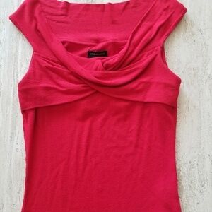 BCBGMAXAZRIA Off The Shoulder Red Blouse Top Small